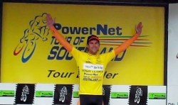 ..|_ Jack Bauer in Yellow after Stage Seven of the 2010 PowerNet Tour