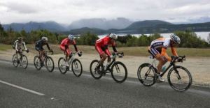 ..|_ Chris Macic drives the break towards Te Anau